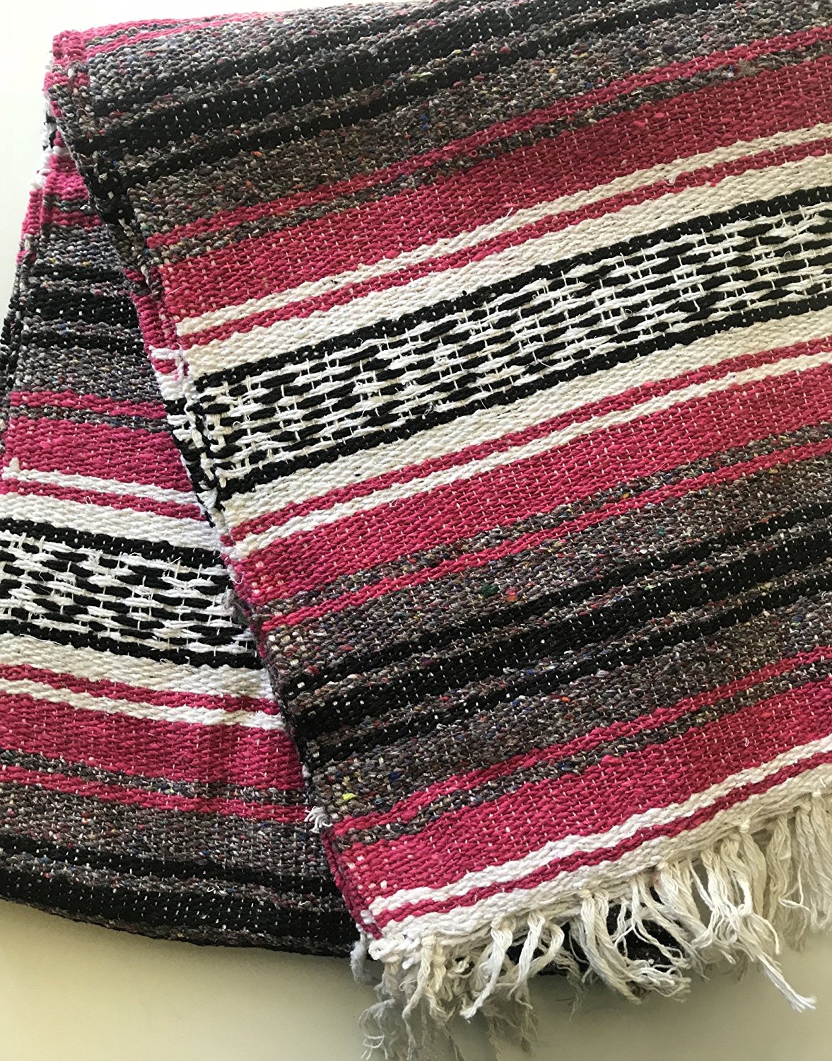 Mexitems Mexican Falsa Blanket Authentic 52 X 72 Pick Your Own Color Brown/Tan/Black 